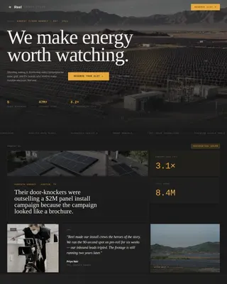 Energy Marketing & Agency Pre-Launch Website Template