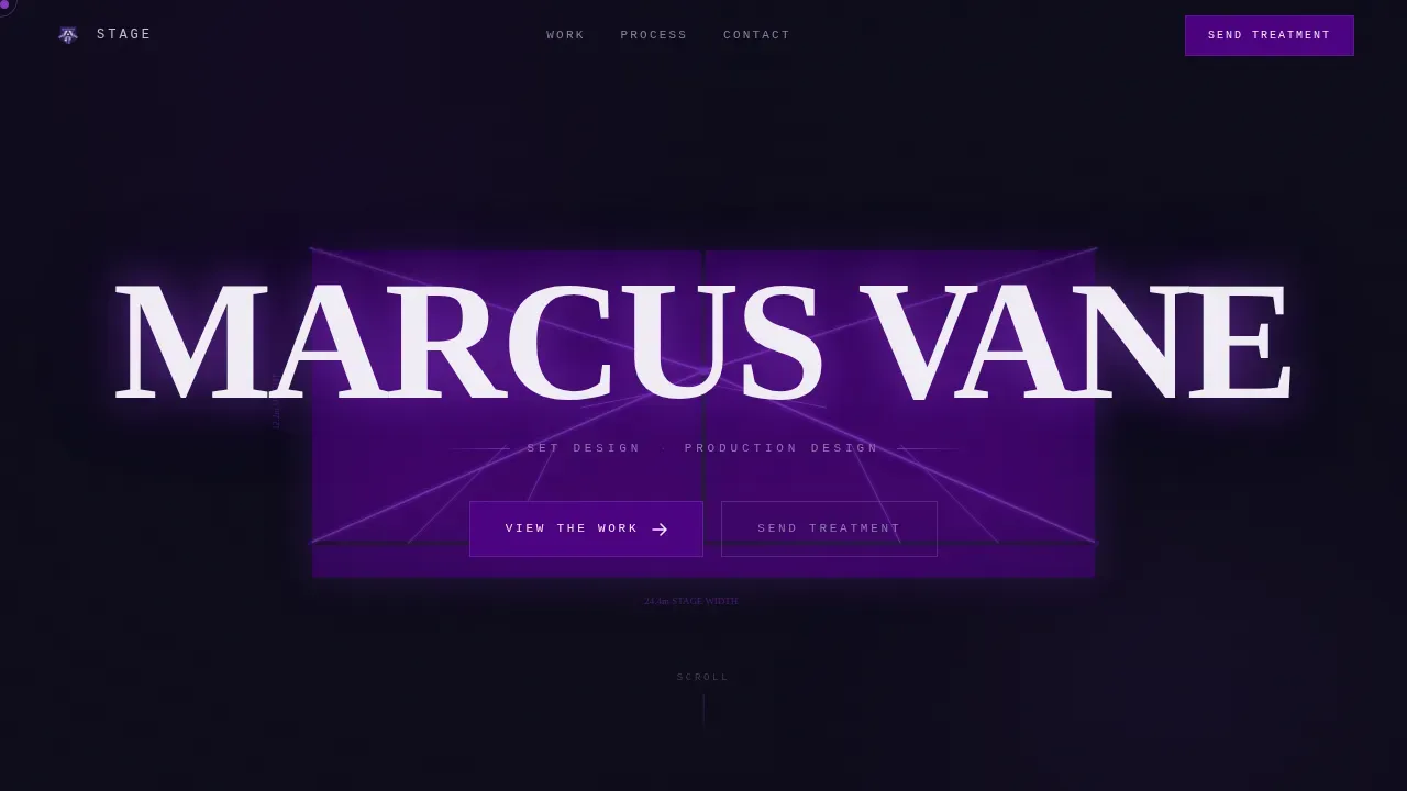 Set Designer Portfolio Reviews Website Template