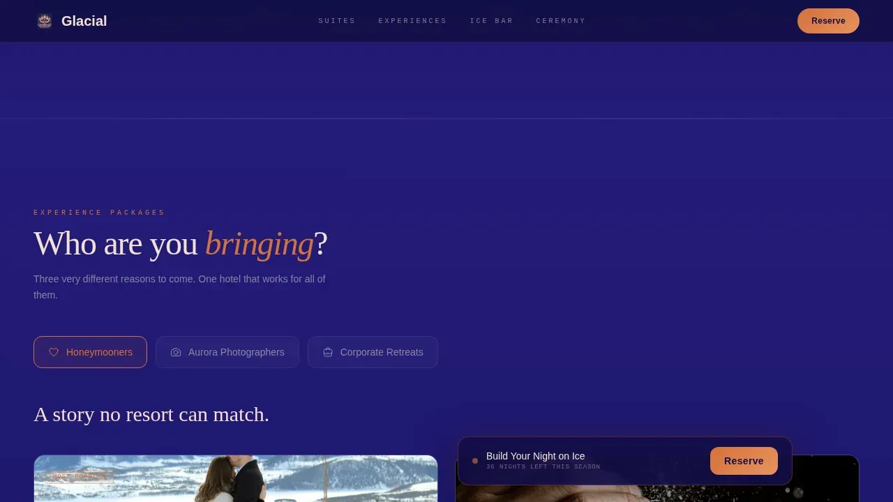 Unique Stay & Accommodation Booking Website Template