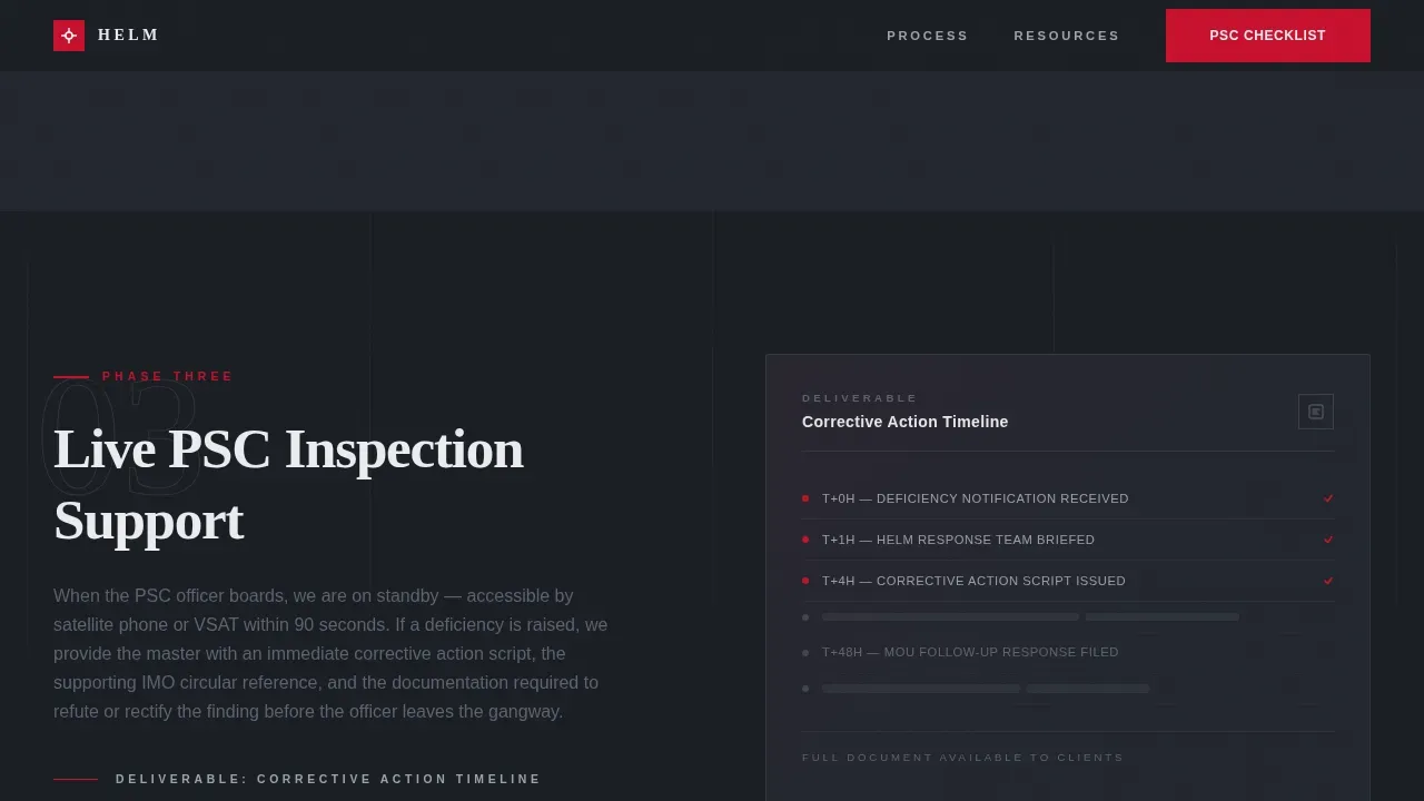 Maritime Safety Consultant Landing Page Template