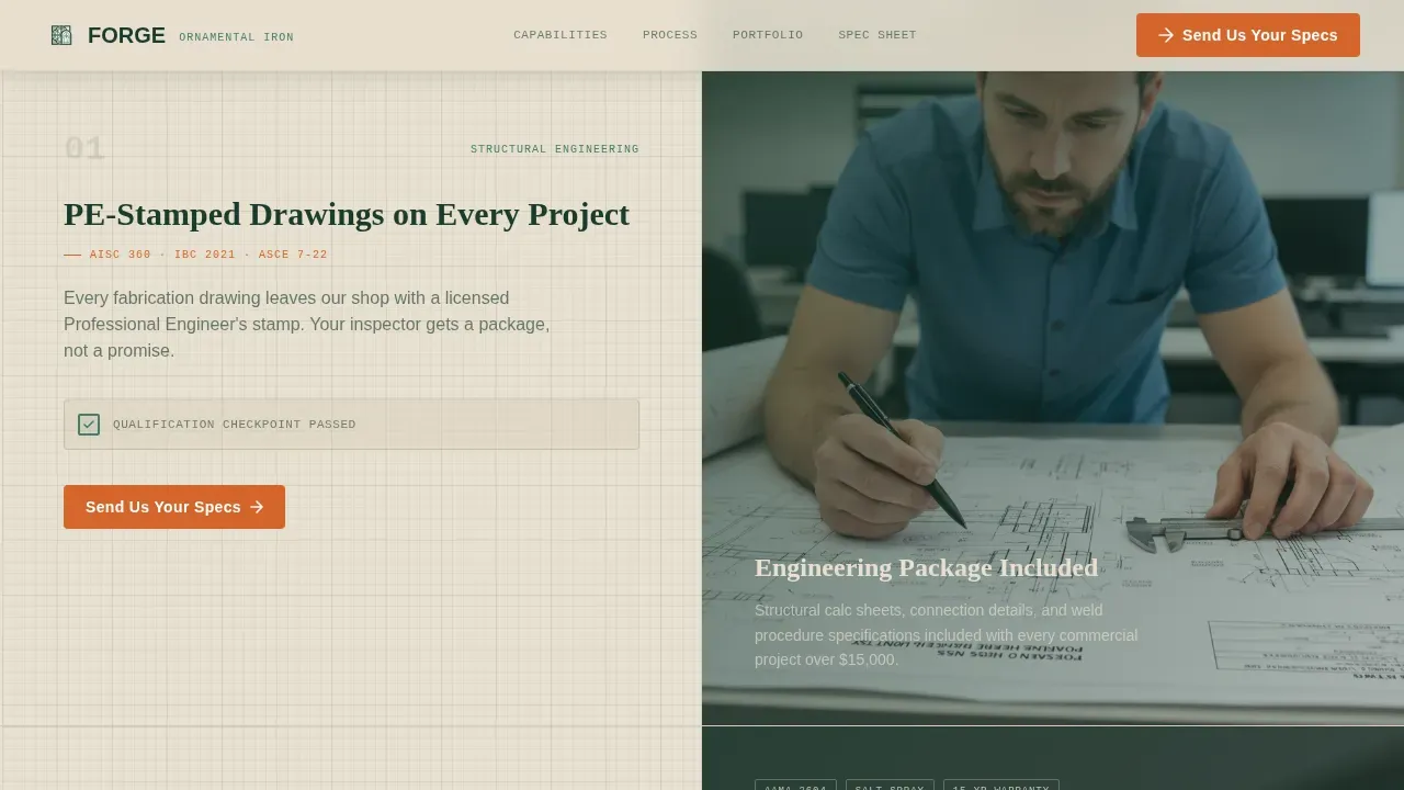 Metal & Steel Fabrication Professional Website Template