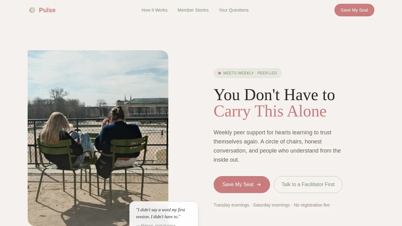 Heart Disease Care Booking Website Template
