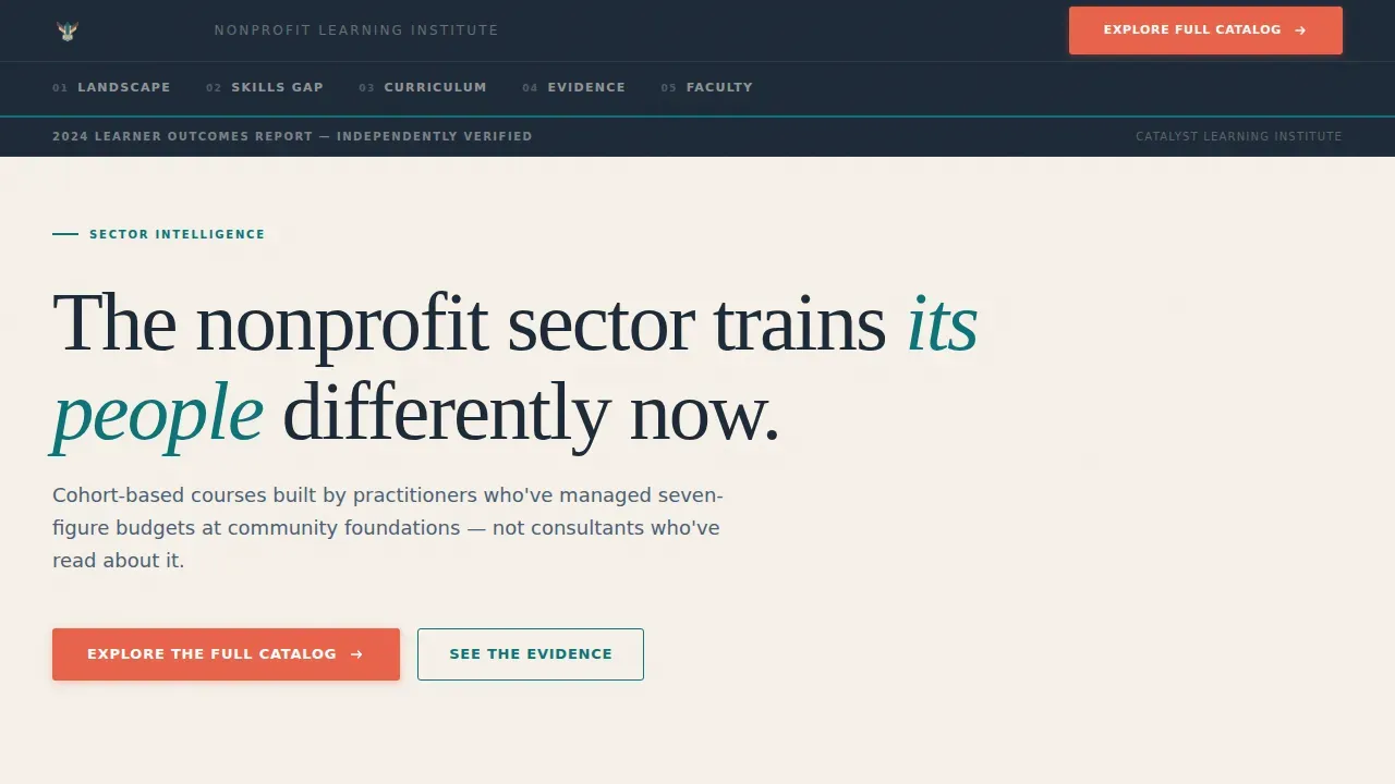 Nonprofit Digital Presence Blog & Content Website Template