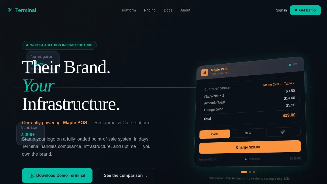 White Label POS Comparison Landing Page Template