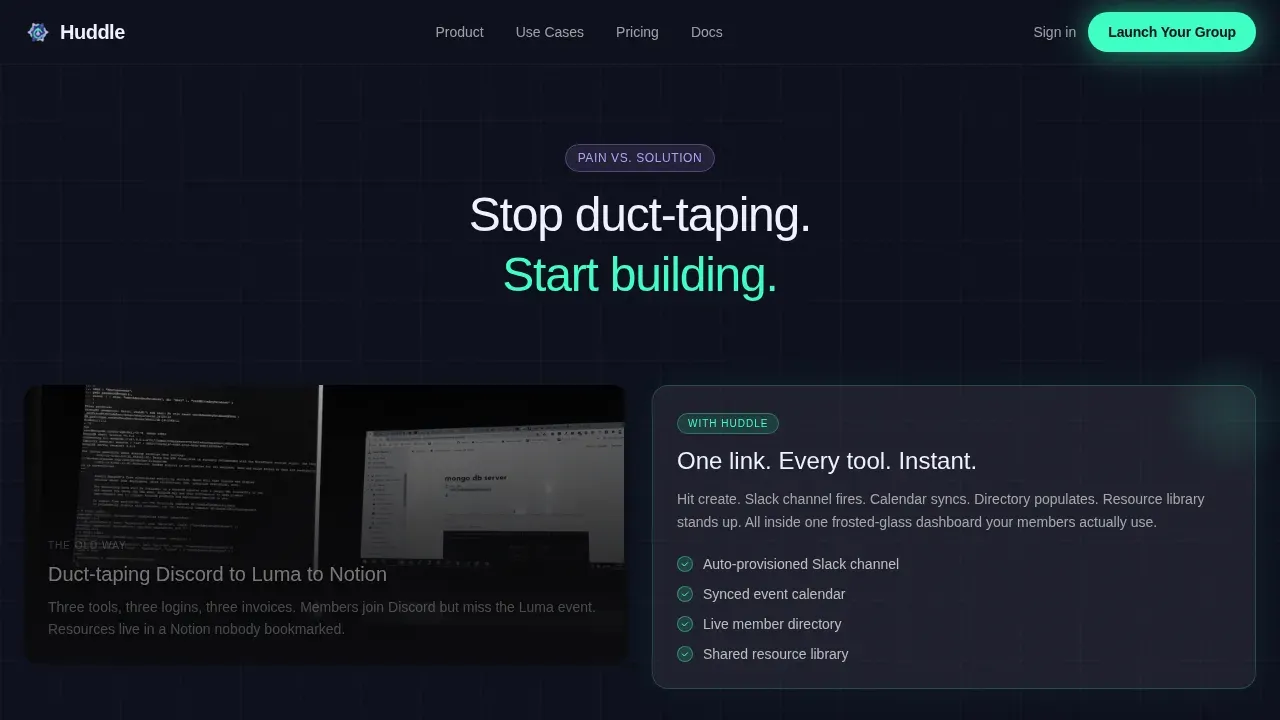Rapid Community Builder Landing Page Template
