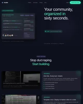 Rapid Community Builder Landing Page Template