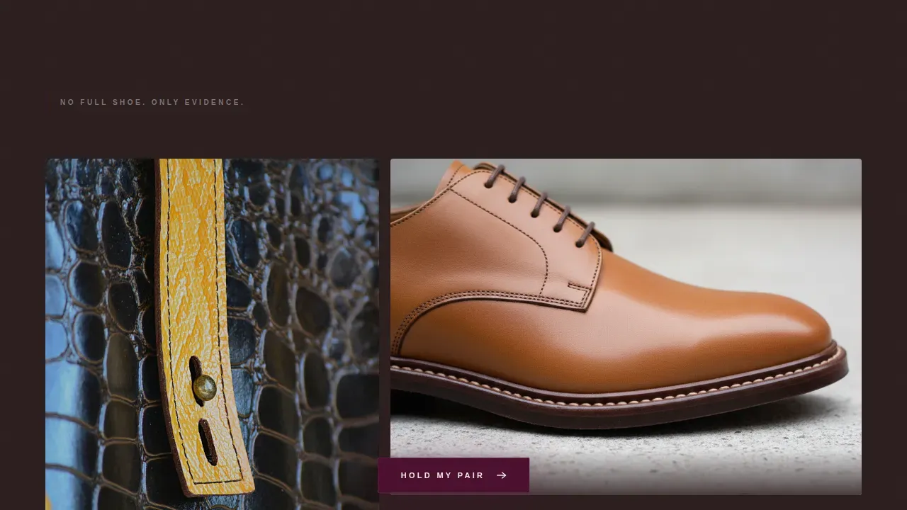 Premium Vintage Footwear Landing Page Template