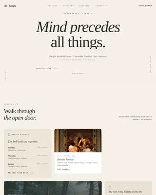 Inclusive Spiritual Community Landing Page Template
