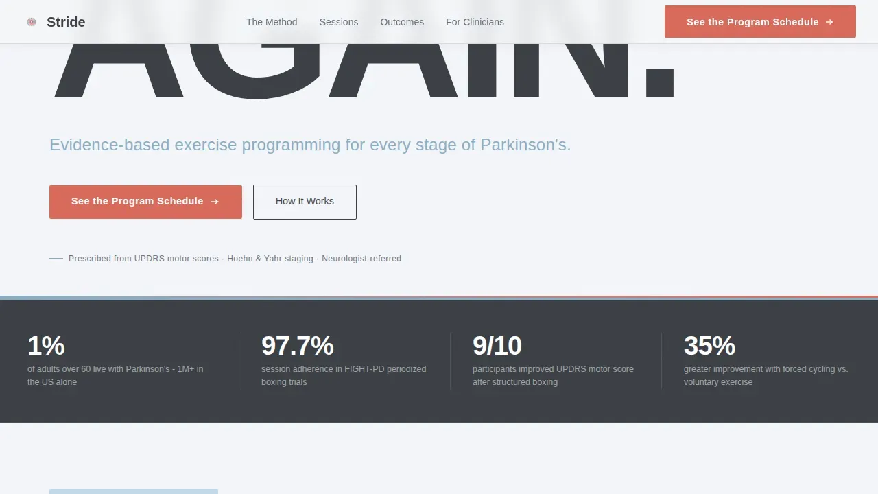 Clinical Movement Therapy Landing Page Template