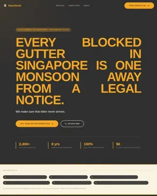 Certified Gutter Protection Landing Page Template