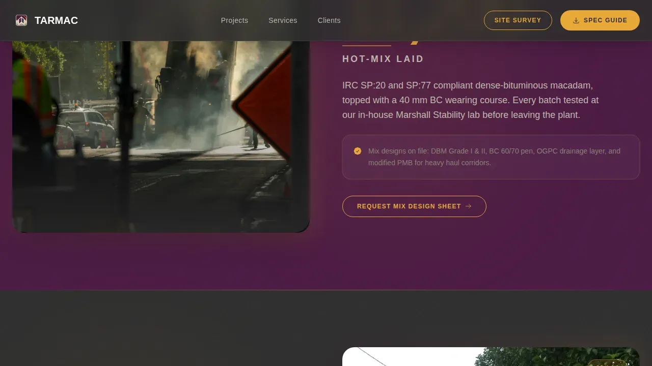 Precision Asphalt Contractor | Free Website Template | Rocket