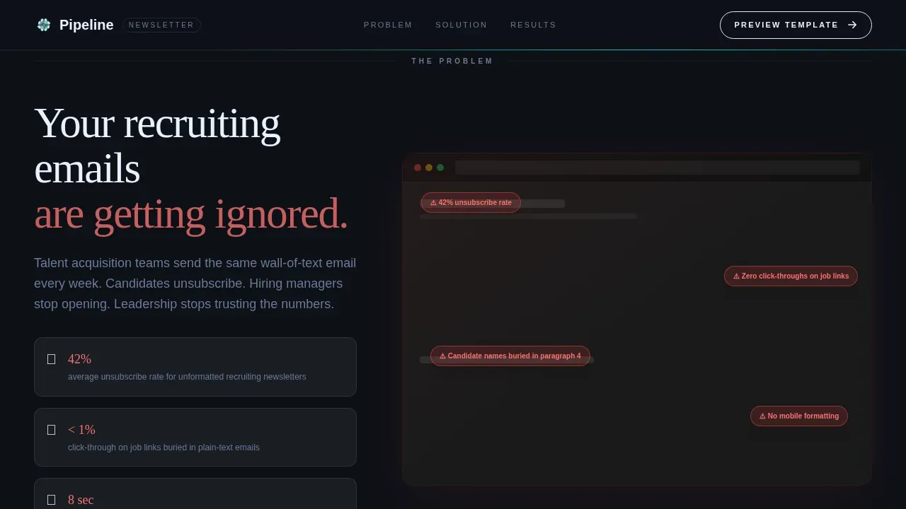 Powerful Talent Acquisition Landing Page Template