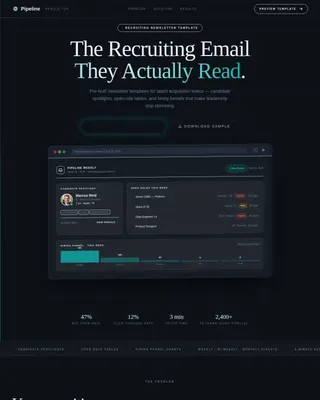 Powerful Talent Acquisition Landing Page Template