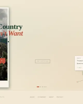 Curated Himalayan Adventure Landing Page Template