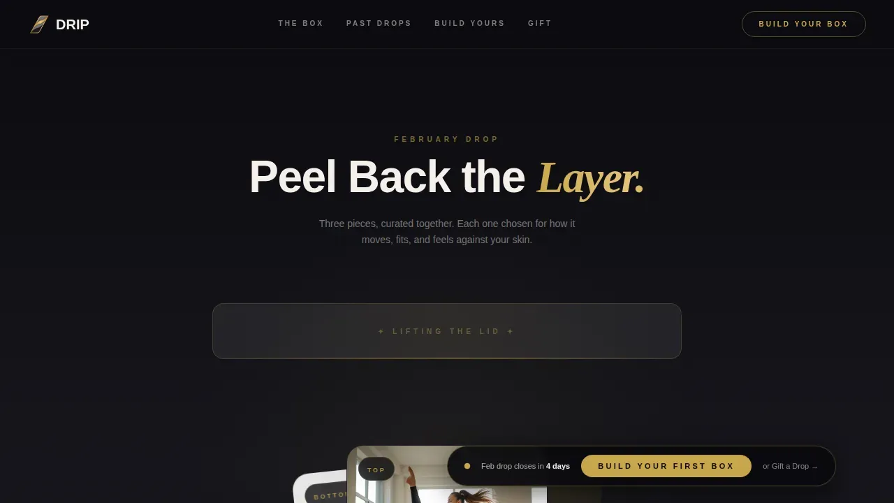 Curated Streetwear Collective Landing Page Template