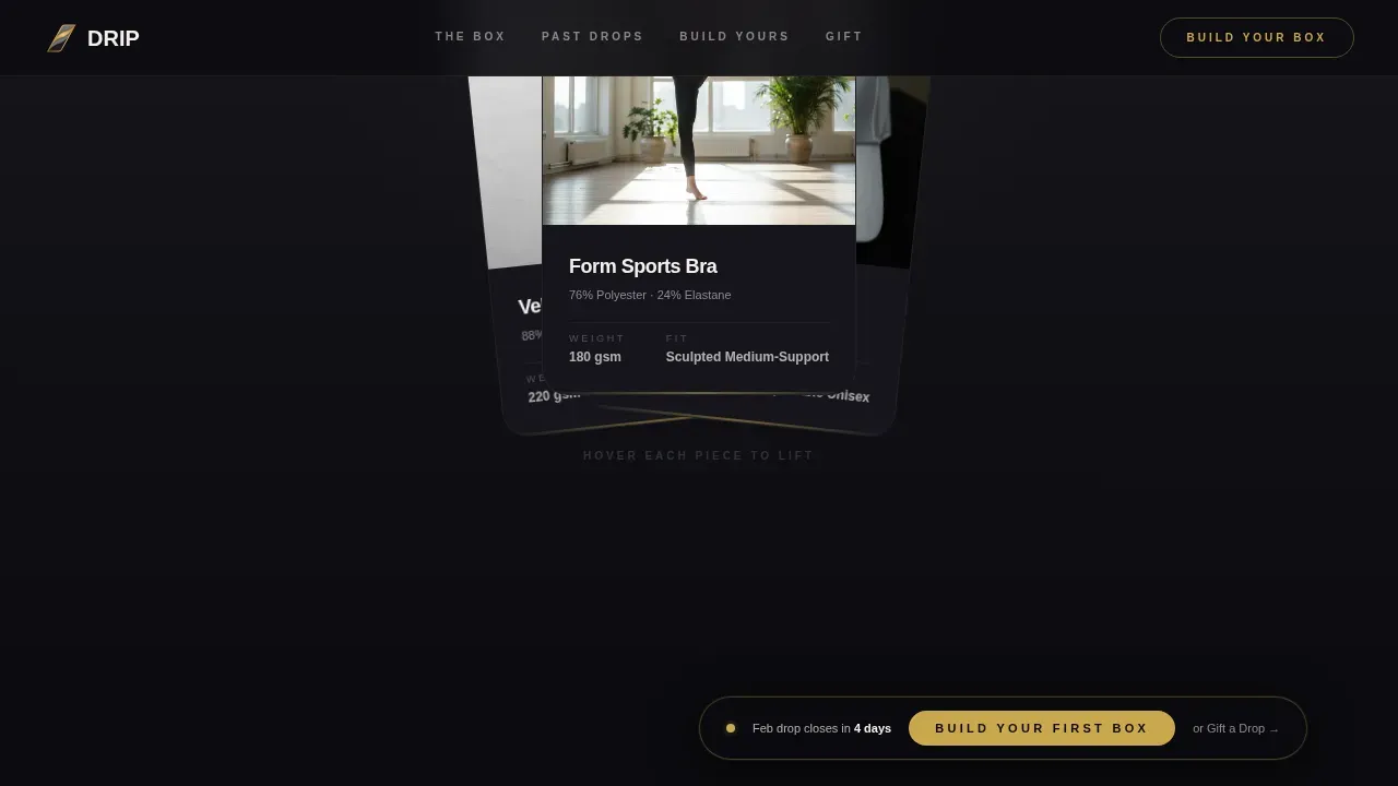 Curated Streetwear Collective Landing Page Template