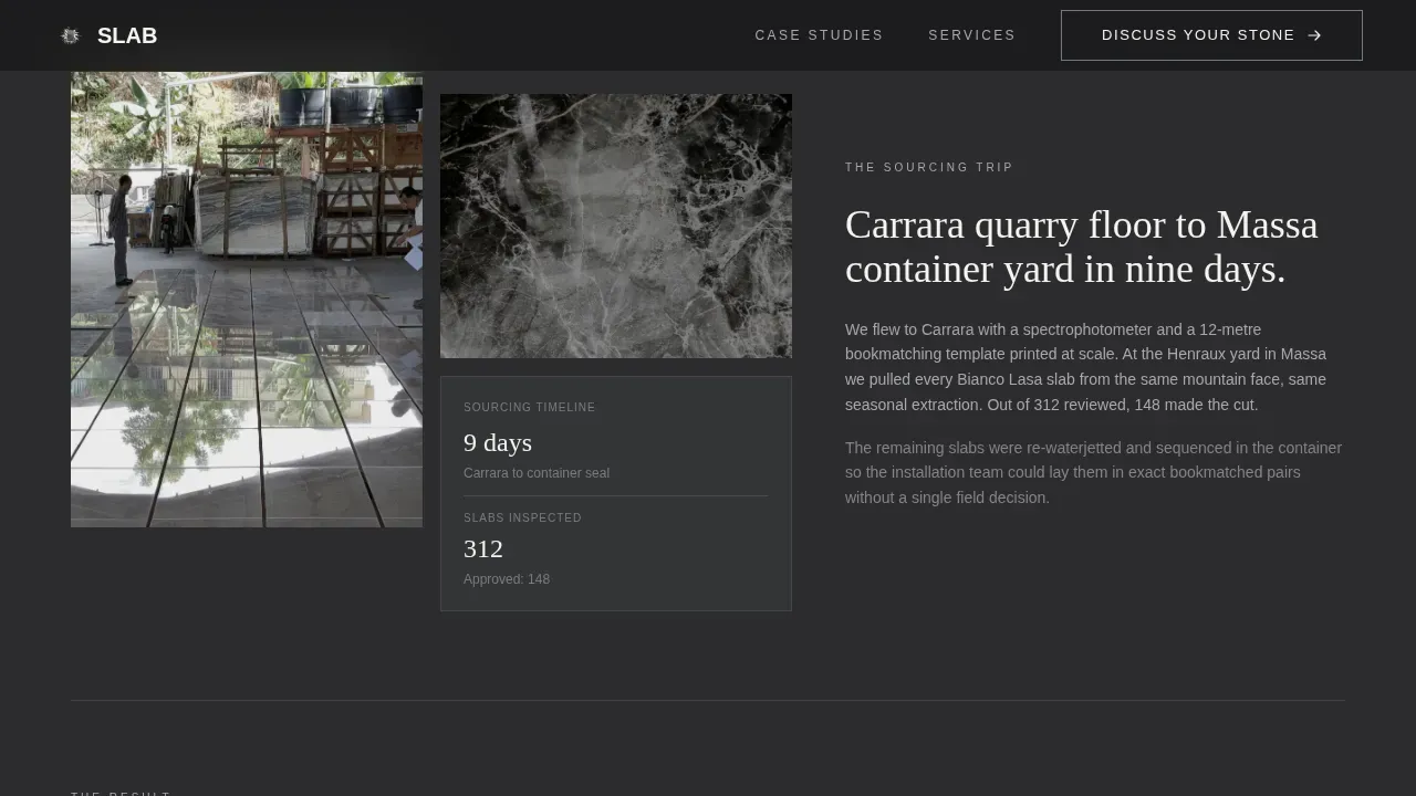 Marble Products & Portfolio Website Template