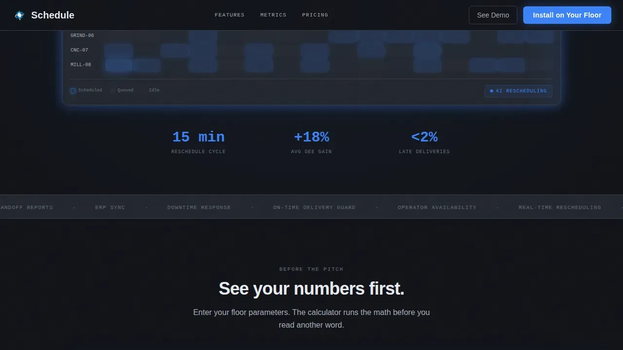 Smart Factory Automation Landing Page Template