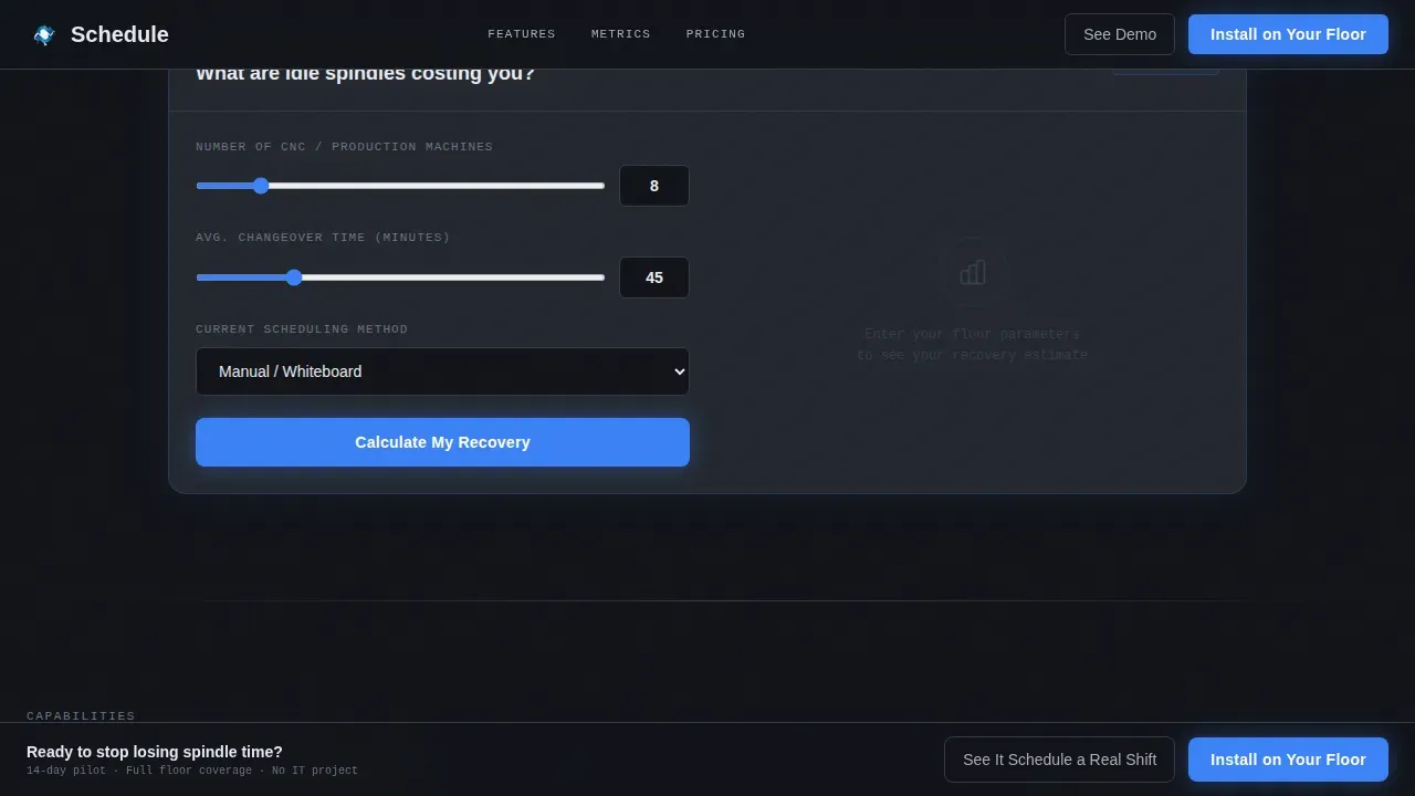 Smart Factory Automation Landing Page Template