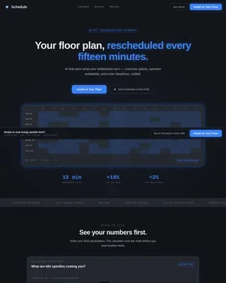 Smart Factory Automation Landing Page Template