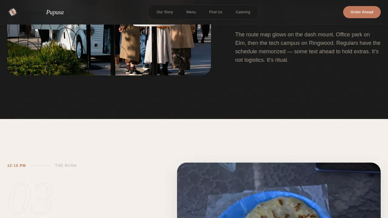 Food Truck Landing Page Template | Artisan Street Food