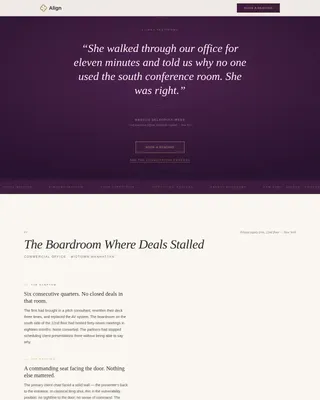 Executive Feng Shui Case Study Landing Page Template