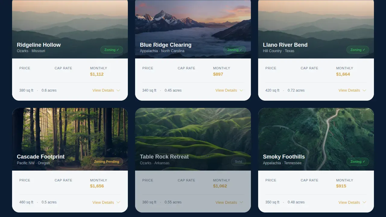 Tiny Home Investment Landing Page Template