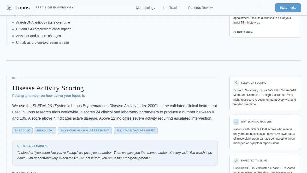 Precision Care Specialist Clinic Landing Page Template