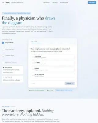 Precision Care Specialist Clinic Landing Page Template