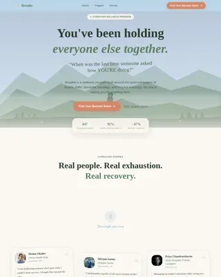 Specialized Wellness Programs Professional Website Template