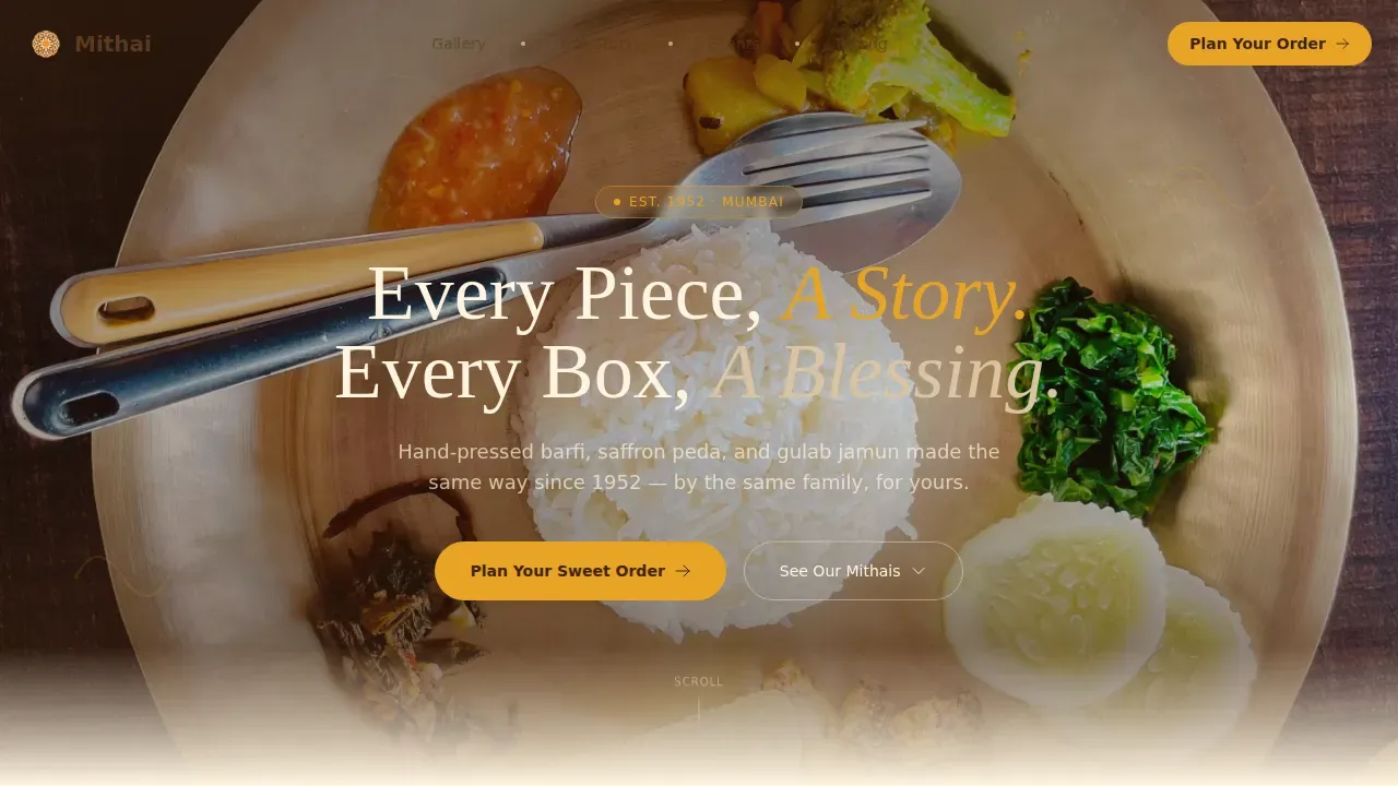 Regional & Specialty Restaurant Professional Website Template