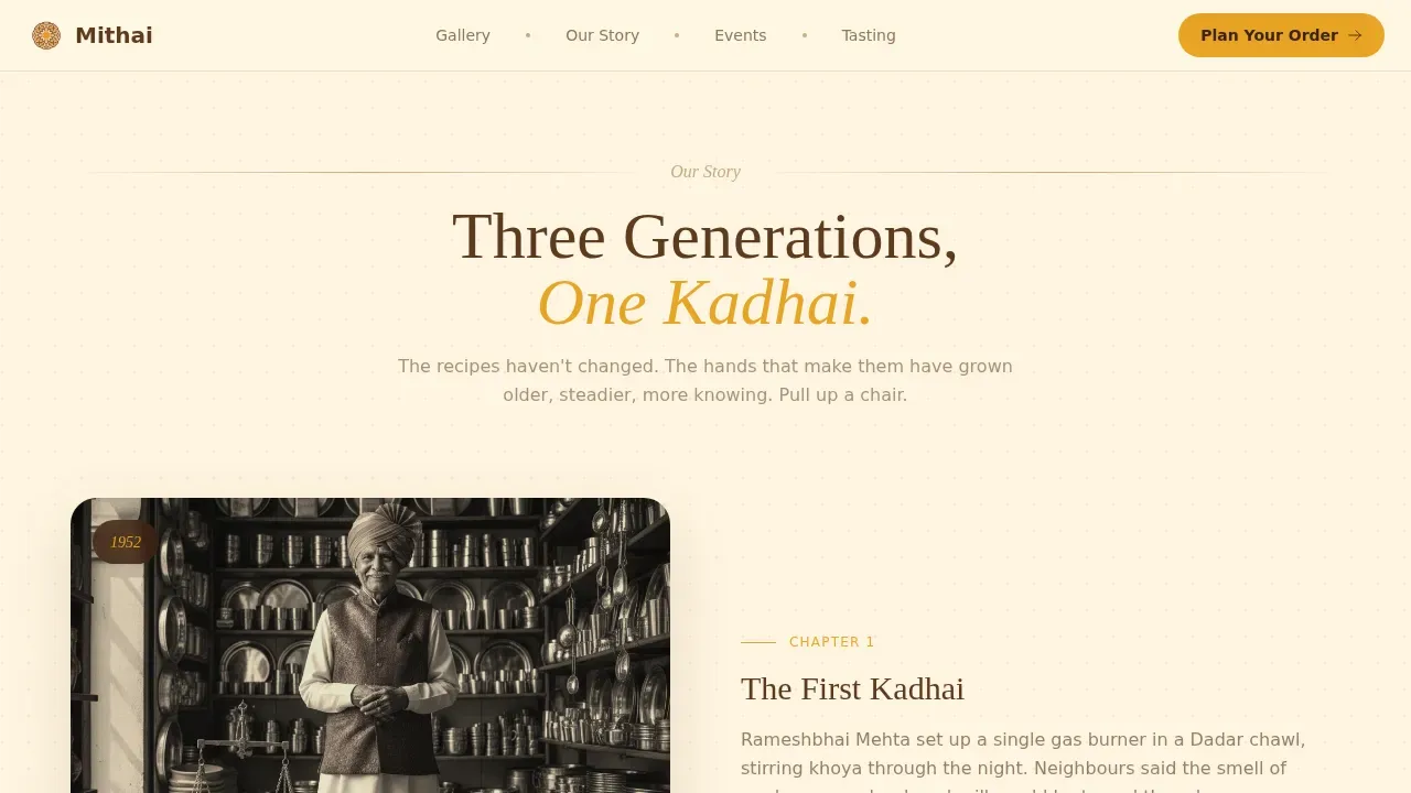 Regional & Specialty Restaurant Professional Website Template