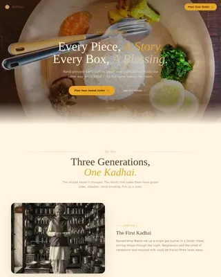Regional & Specialty Restaurant Professional Website Template
