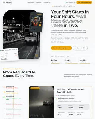 Rapid Staffing Coverage | Free Website Template | Rocket