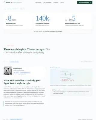 Cardiology Telemedicine Lead Generation Landing Page
