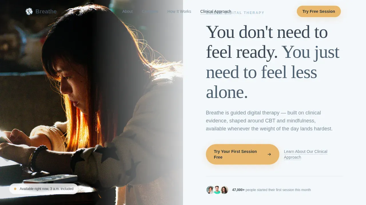 Therapeutic Mental Health Coaching Landing Page Template