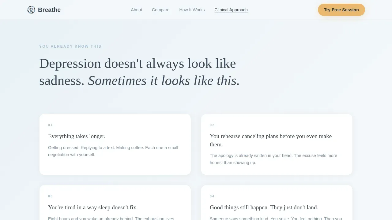 Therapeutic Mental Health Coaching Landing Page Template