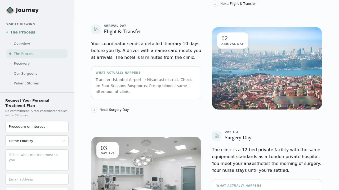 Expert Medical Tourism Landing Page Template