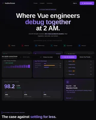 Elite Vue Developer | Free Website Template | Rocket