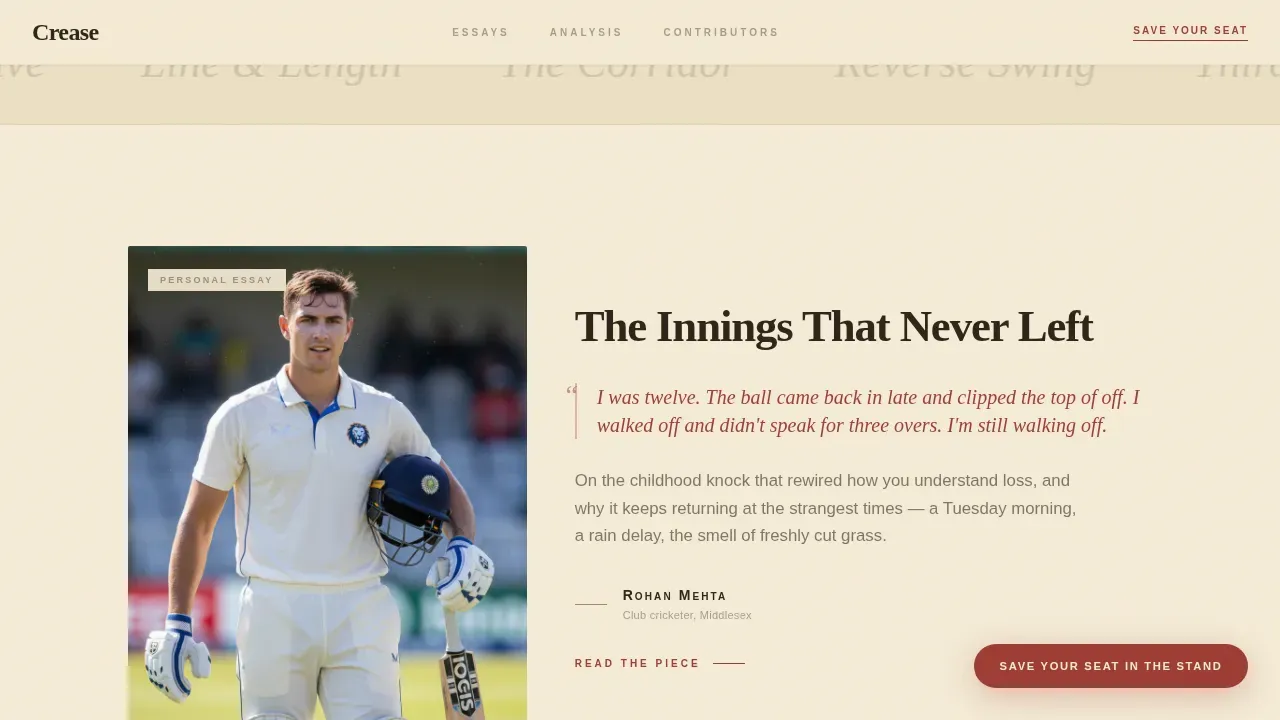 Sports Blog Pre-Launch Website Template