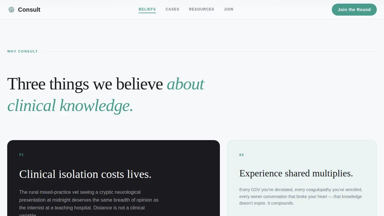 Expert Veterinary Roundtable Landing Page Template