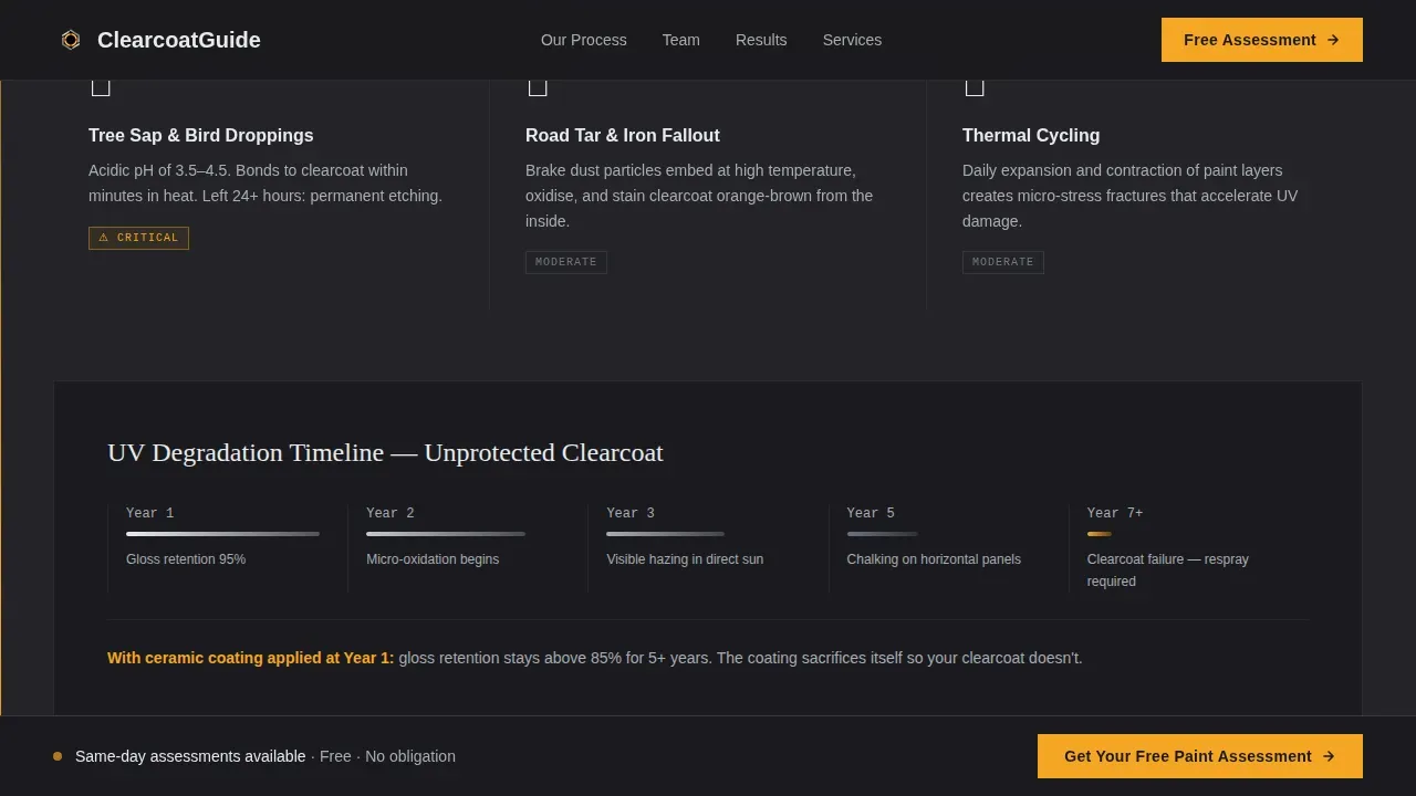 Expert Paint Correction Generation Landing Page Template