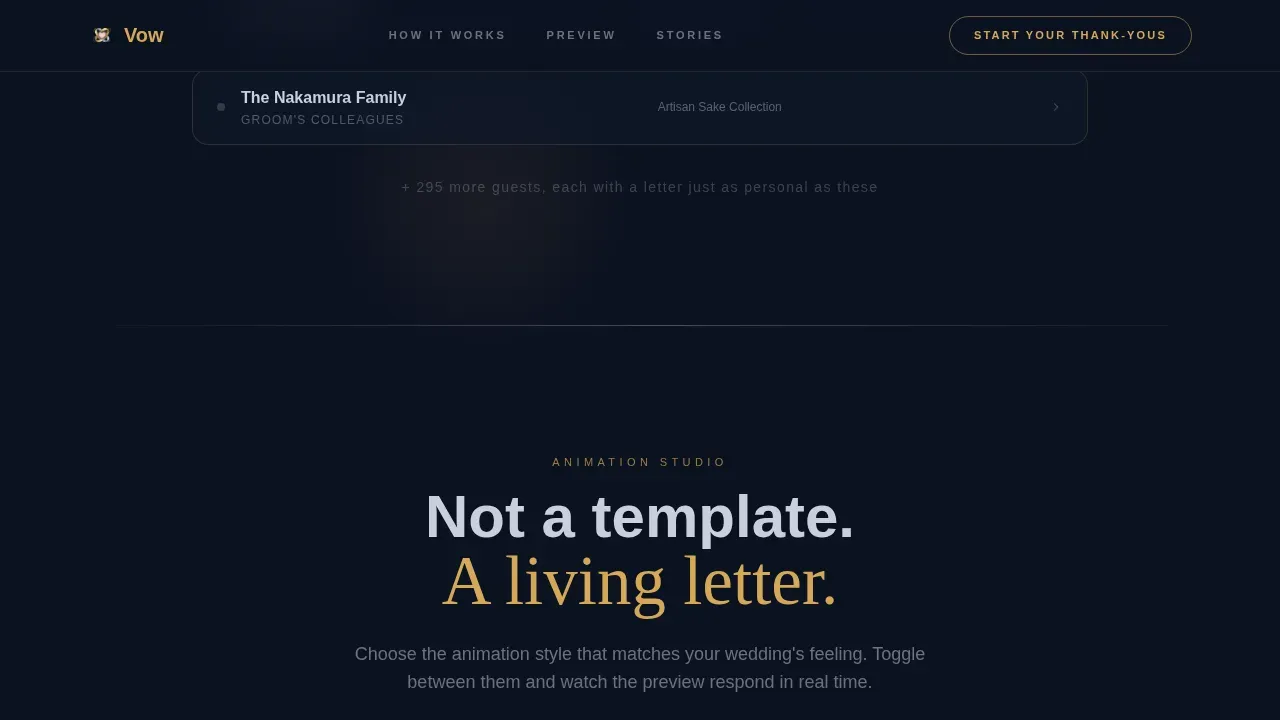 Animated Wedding Card Landing Page Template