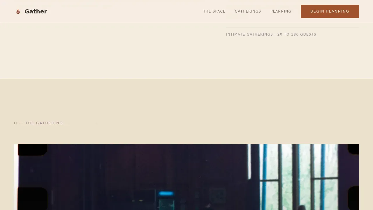 Elegant Venue Rental Landing Page Template