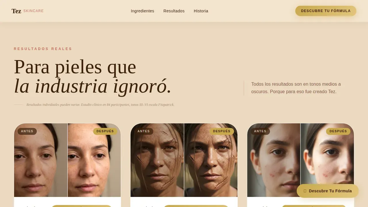 Ancestral Heritage Skincare | Free Website Template | Rocket