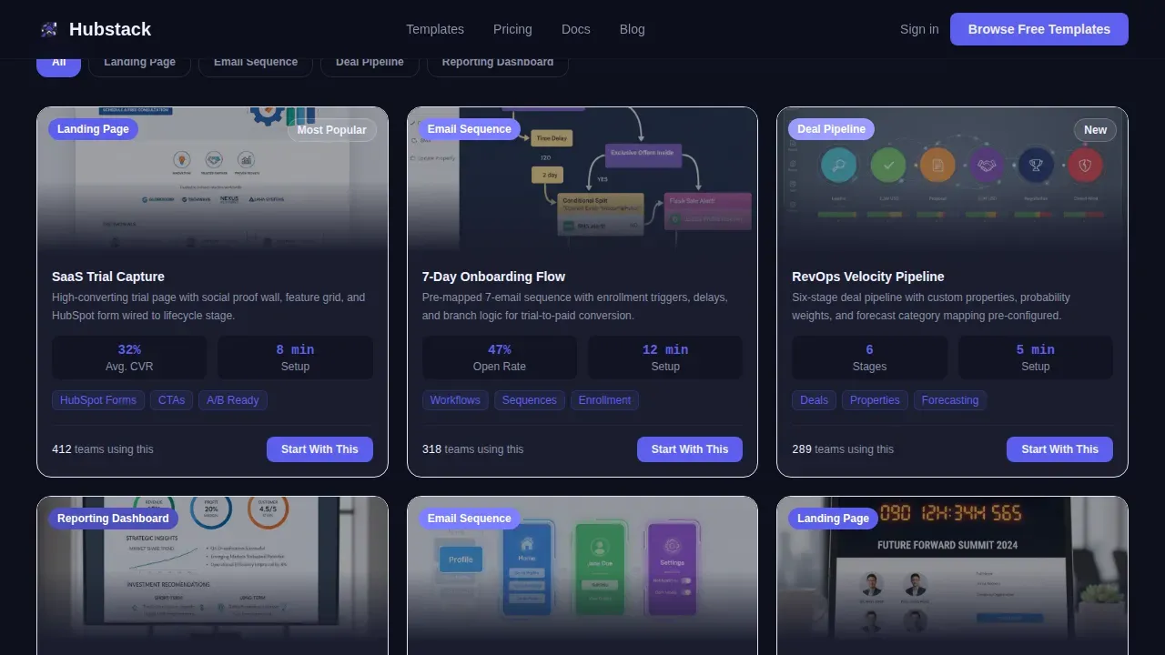 Pre-Built HubSpot Library | Free Website Template | Rocket