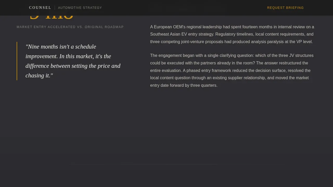 Executive Automotive Landing Page Template