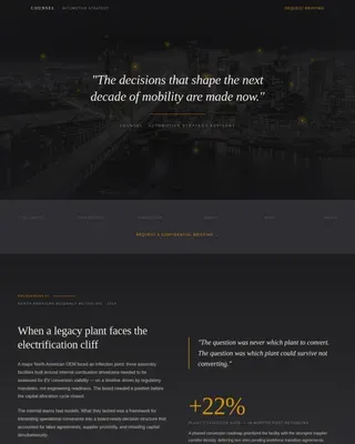Executive Automotive Landing Page Template
