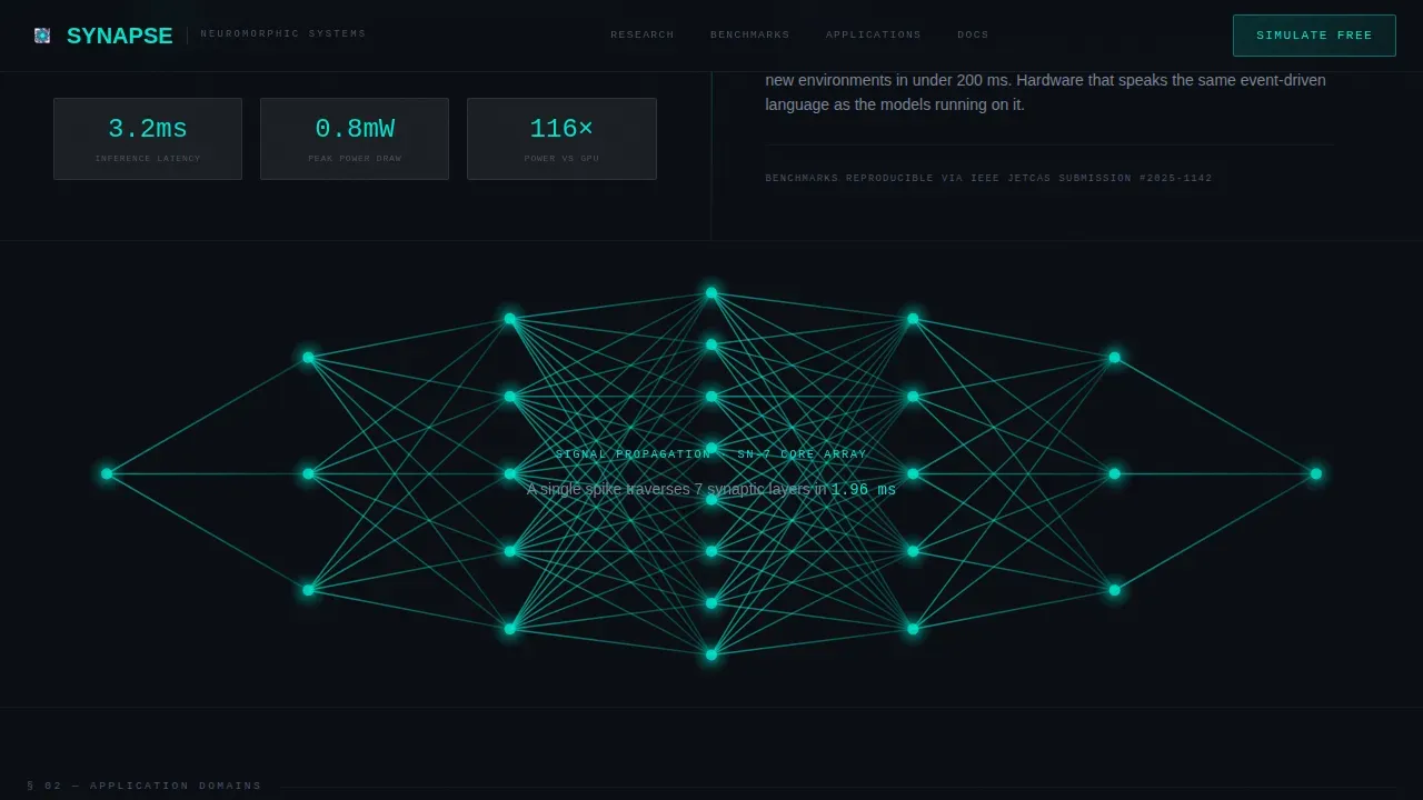 Neuromorphic Research Lab Landing Page Template