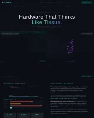 Neuromorphic Research Lab Landing Page Template